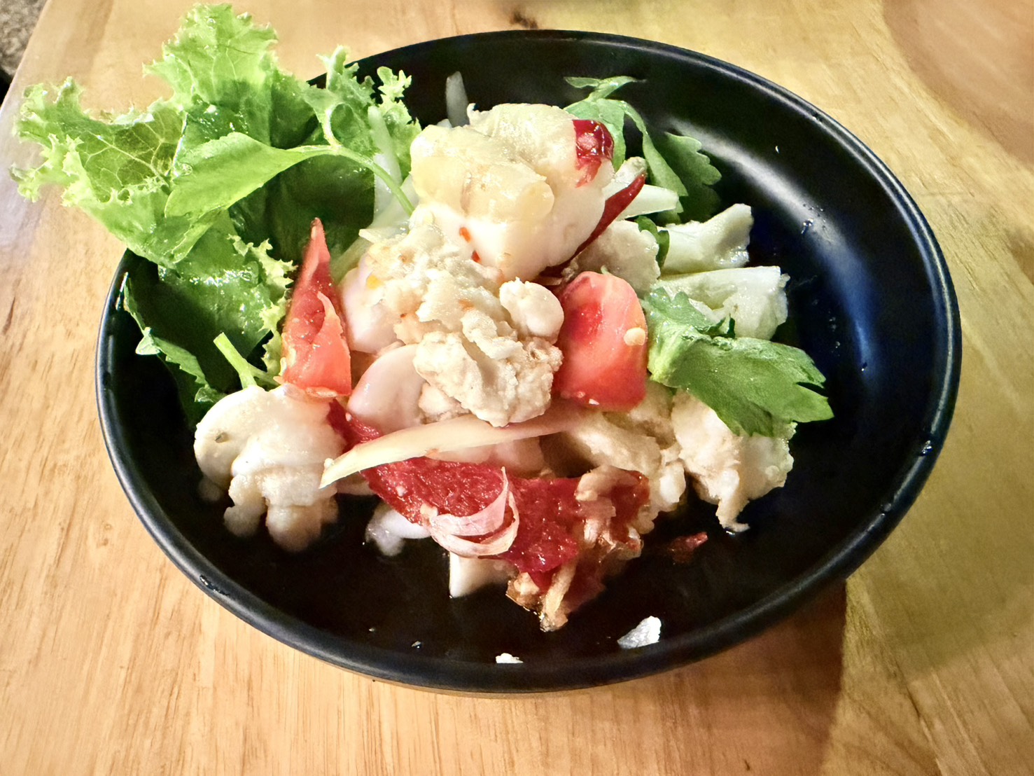 ยำไข่ปลาหมึก