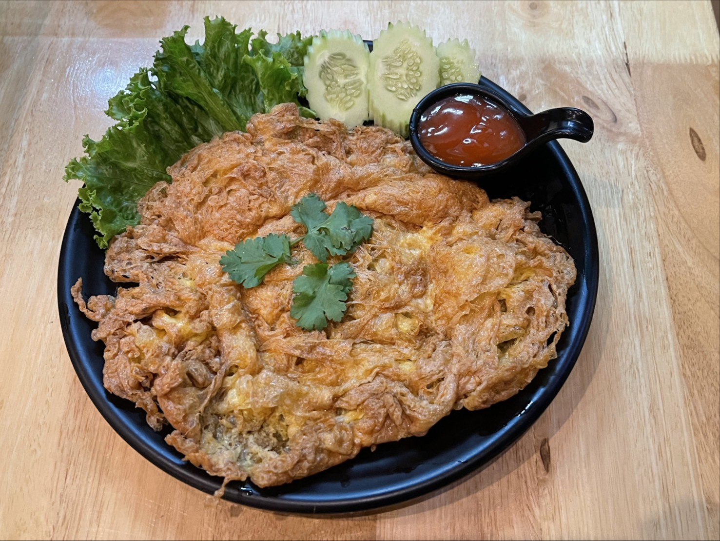 ไข่เจียวหมูสับ จานใหญ่