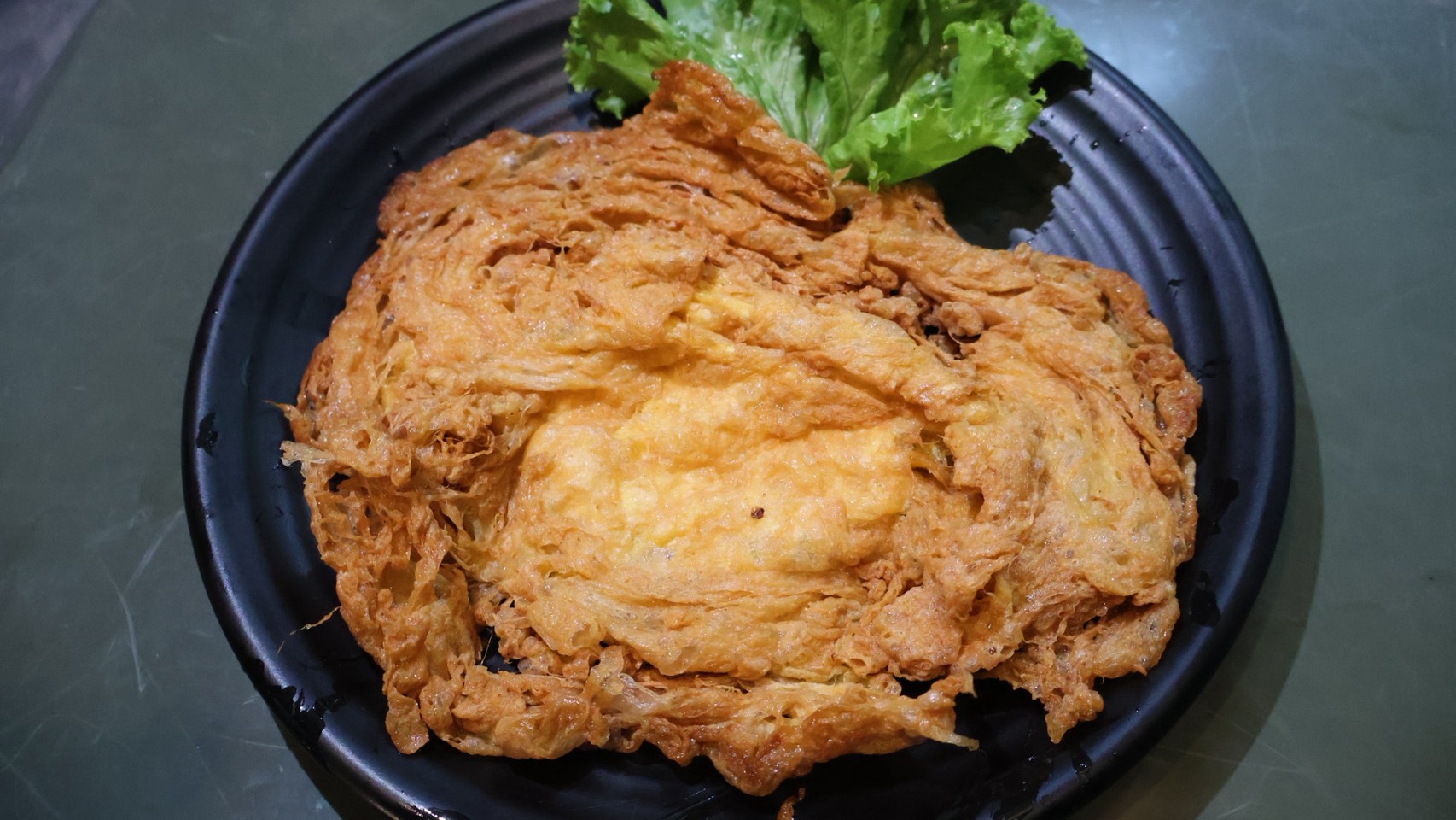 ไข่เจียวไม่มีเนื้อสัตว์ (จานใหญ่)